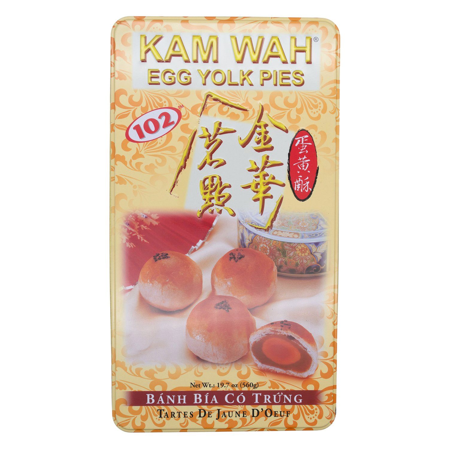 Kam Wah Egg York Pies - Banh Bia Kam Wah 19.7 Ounce 