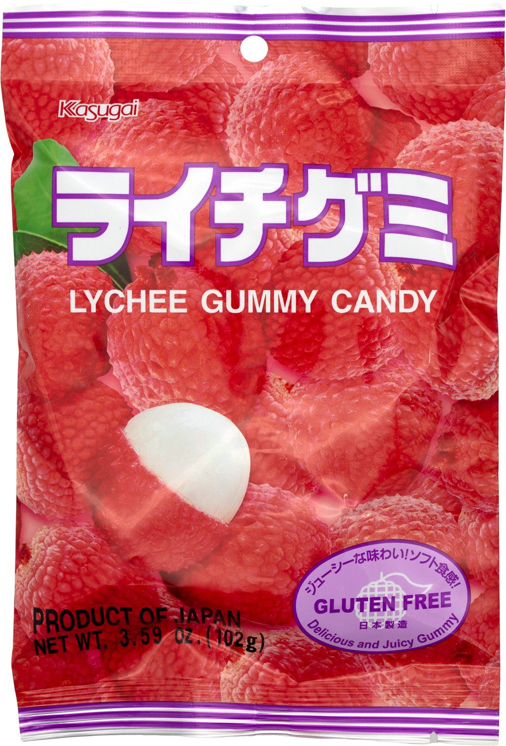 Kasugai Gummy Candy Kasugai Lychee 3.59 Ounce 