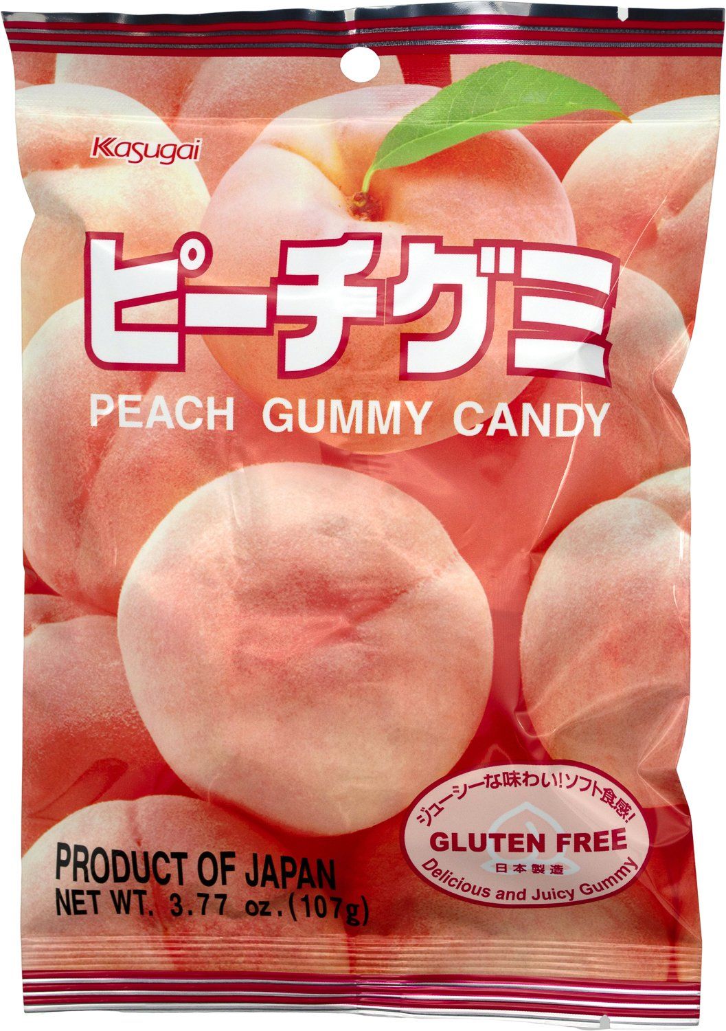Kasugai Gummy Candy Kasugai Peach 3.77 Ounce 