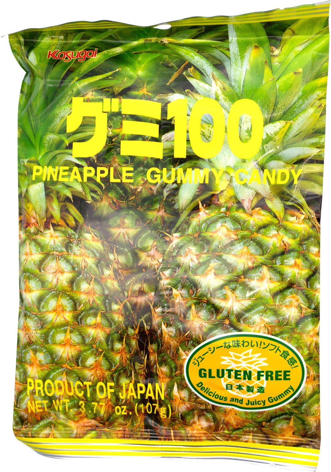 Kasugai Gummy Candy Kasugai Pineapple 3.77 Ounce 