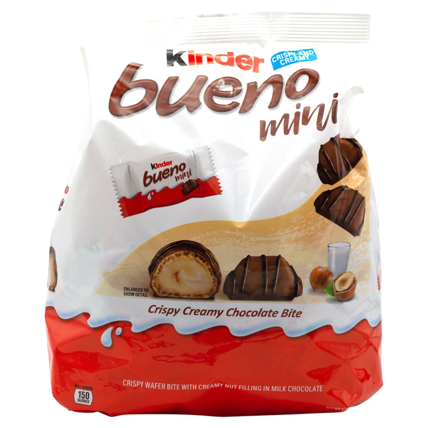 Kinder Bueno Crispy Creamy Chocolate Meltable Kinder Mini 17.1 Ounce 
