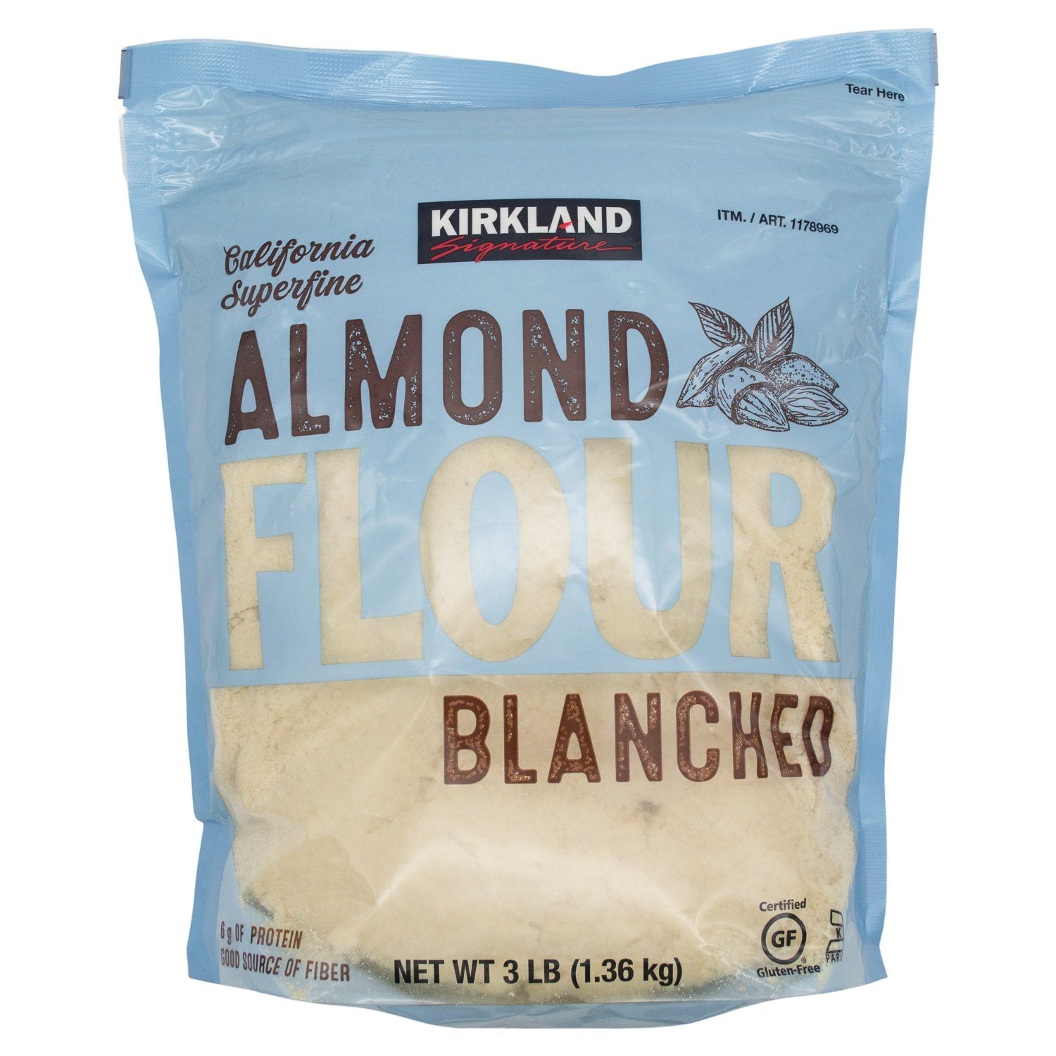 Kirkland Signature Almond Flour, 3 Pound Kirkland Signature 