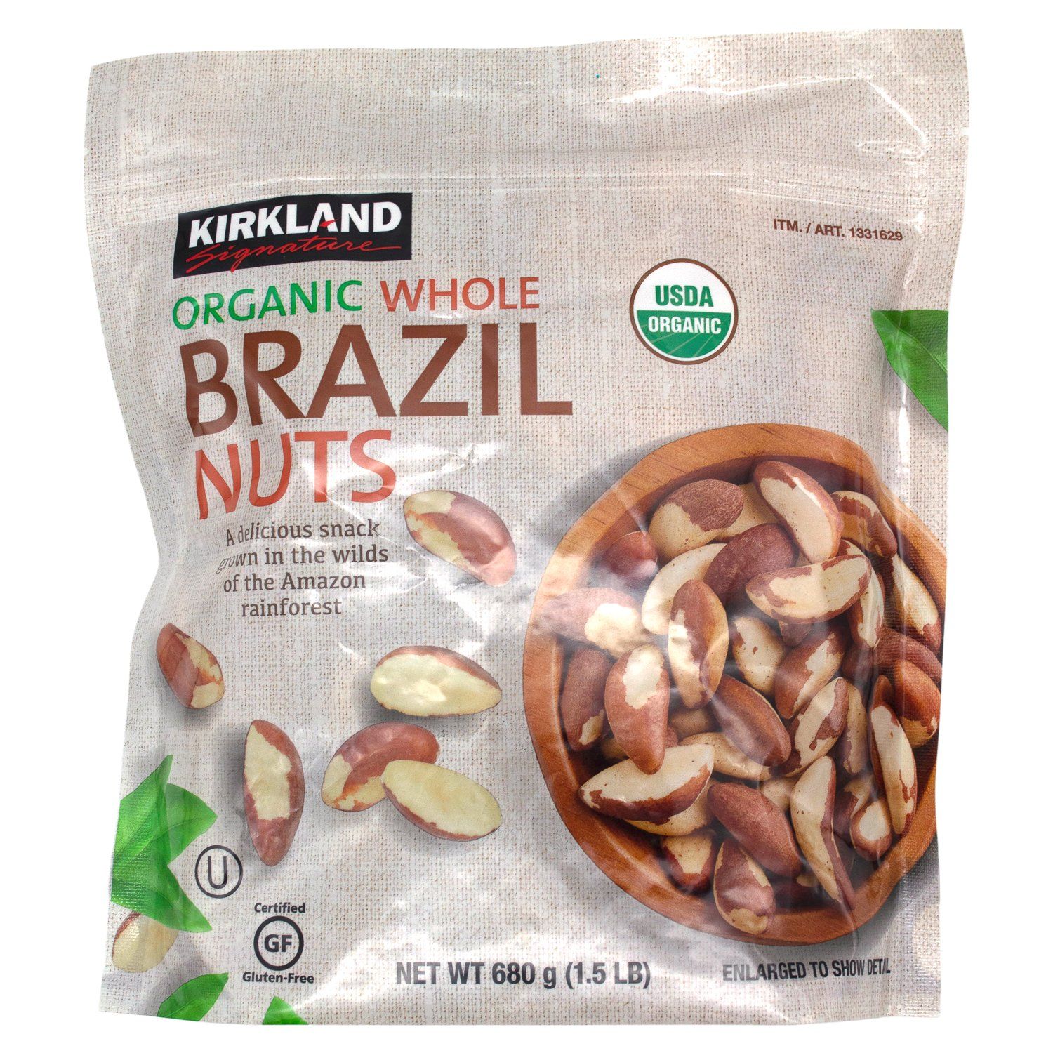 Kirkland Signature Brazil Nuts Kirkland Signature Organic 1.5 Pound 