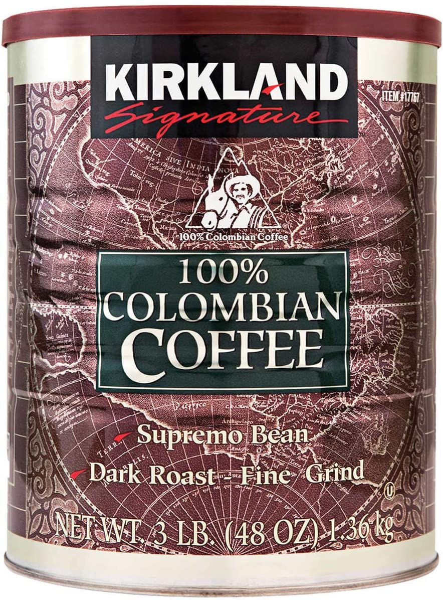 Kirkland Signature Ground Coffee, Fine Grind Kirkland Signature 100% Colombian 