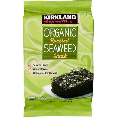 Kirkland Signature Organic Roasted Seaweed Snack, Sesame, 0.60 Ounce Kirkland Signature 0.6 Ounce 