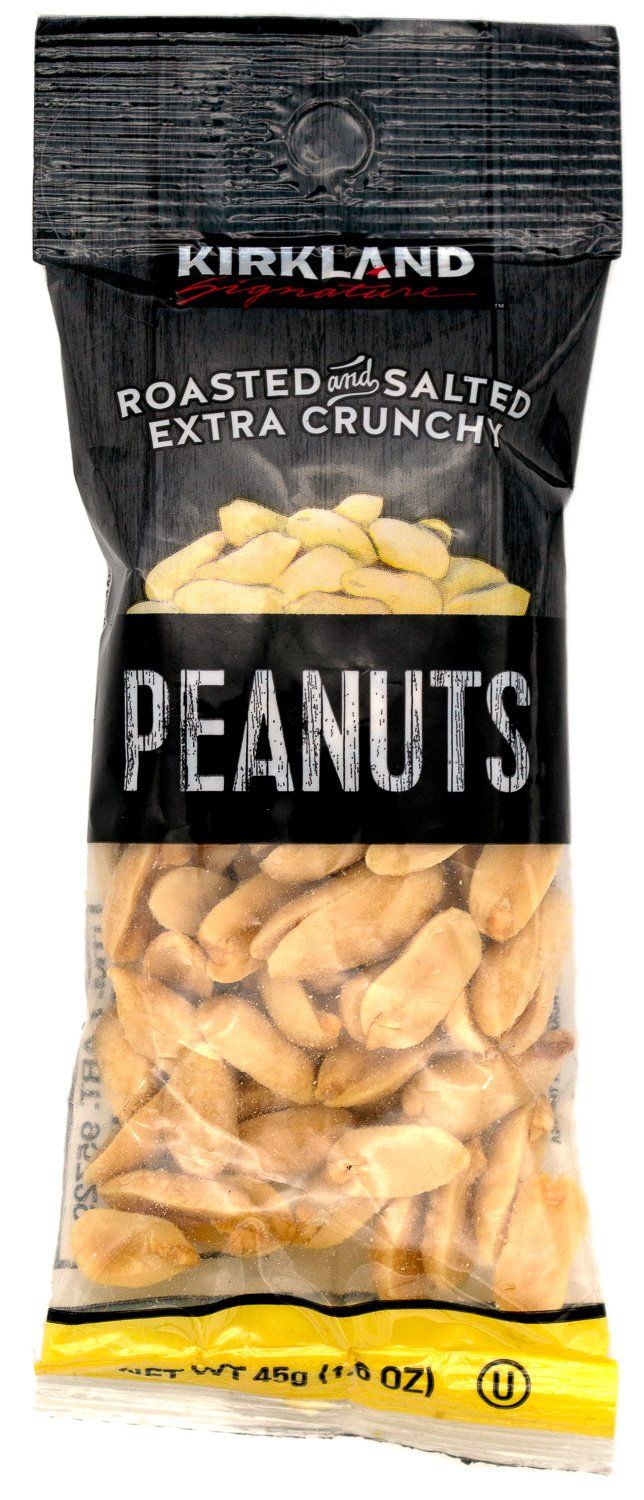 Kirkland Signature Roasted & Salted Extra Crunchy Peanuts, 1.6 Ounce Kirkland Signature 