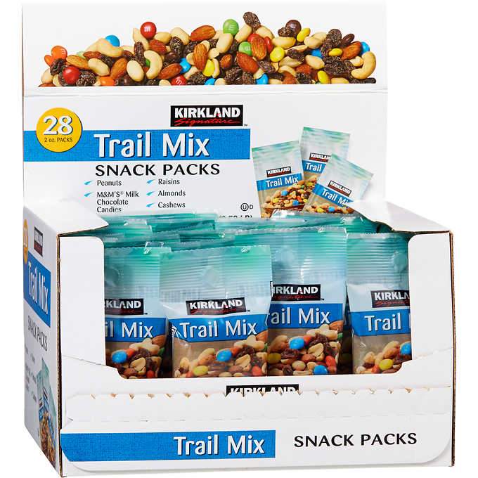 Kirkland Signature Trail Mix - 4 Lb Bag, Expires 10/2025, Peanuts, Almonds, Cashews, Raisins, M&Ms