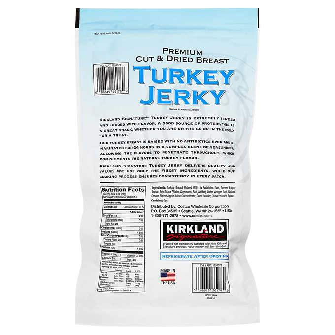 Kirkland Signature Turkey Jerky, 13.5 Ounce Kirkland Signature 