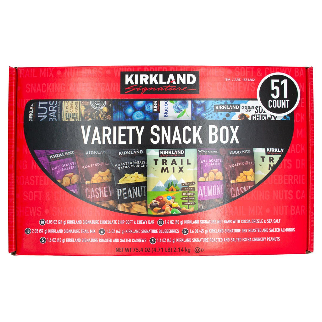 Kirkland Signature Variety Snack Box, 51-count