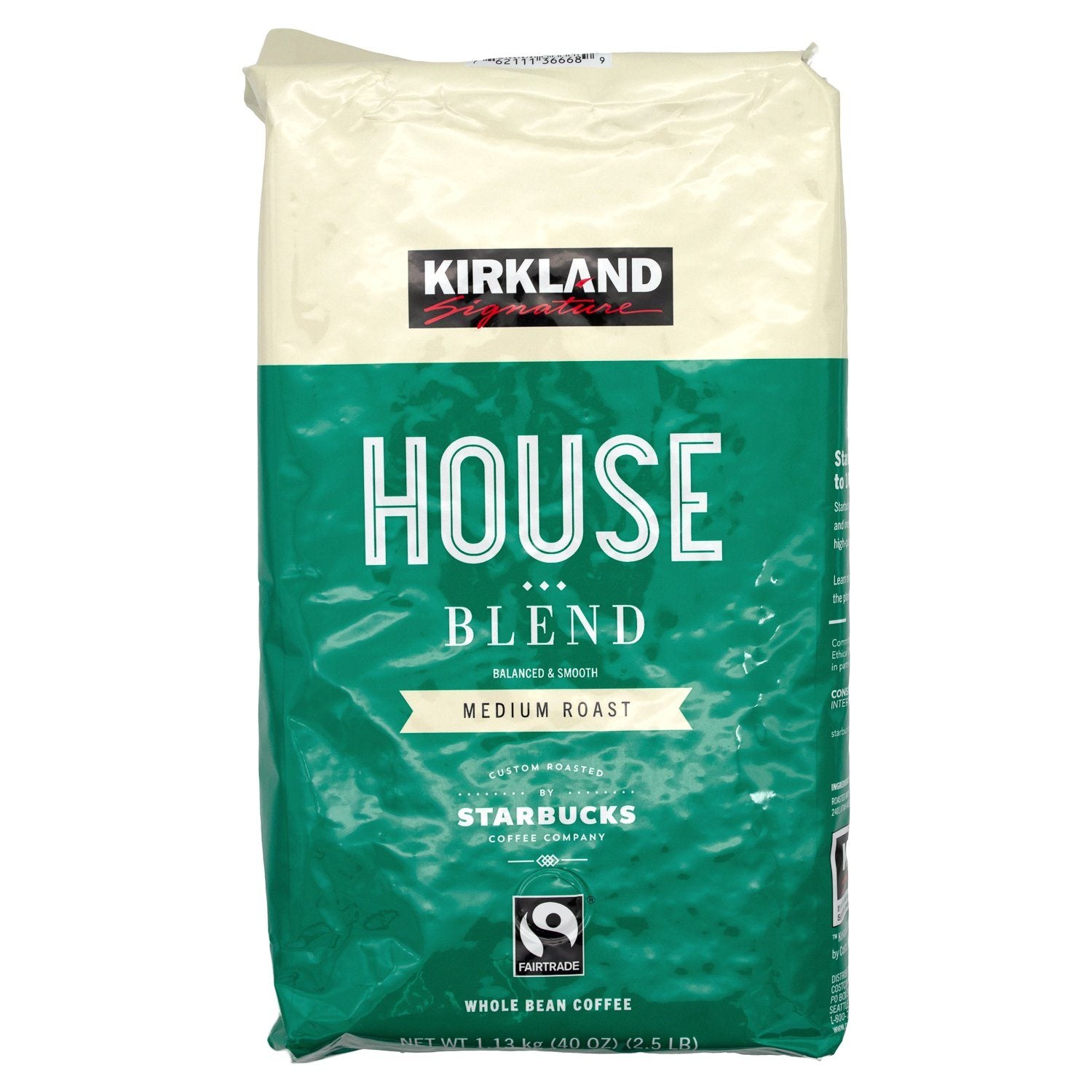 Kirkland Signature Whole Bean Coffee Kirkland Signature Decaf House Blend 40 Ounce 