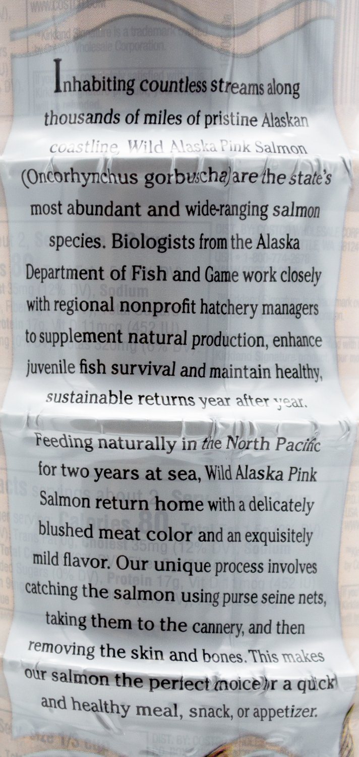Kirkland Signature Wild Alaskan Pink Salmon Kirkland Signature 