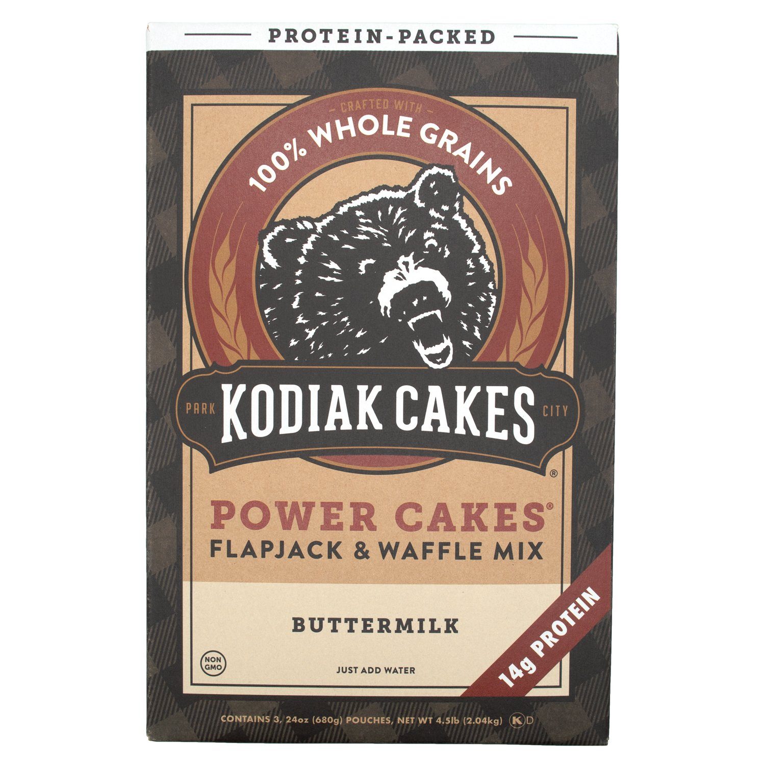Kodiak Cakes Power Cakes Flapjack & Waffle Mix Kodiak Cakes Buttermilk 4.5 Pound 