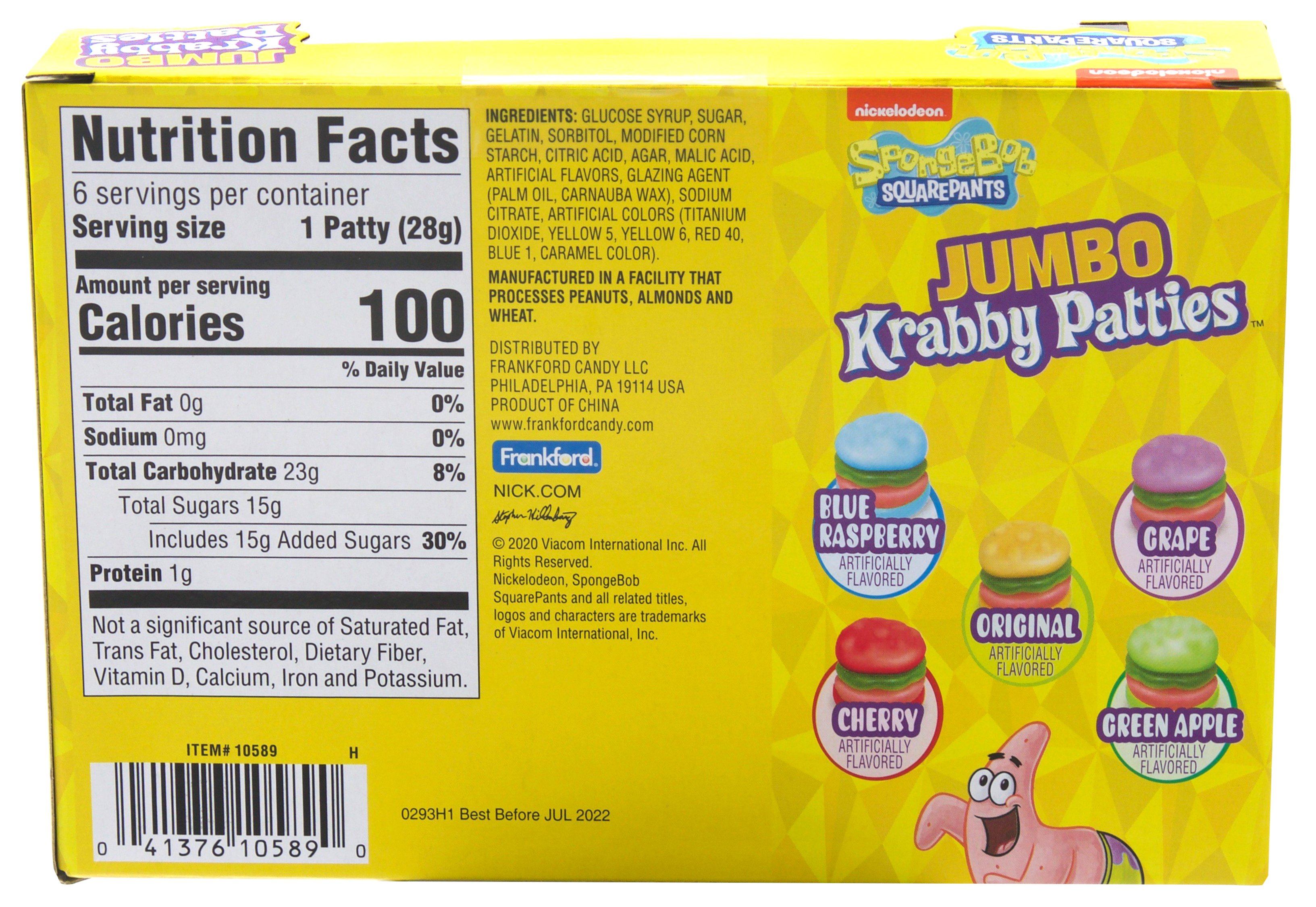 Krabby Patties Gummy Candy Frankford Candy 
