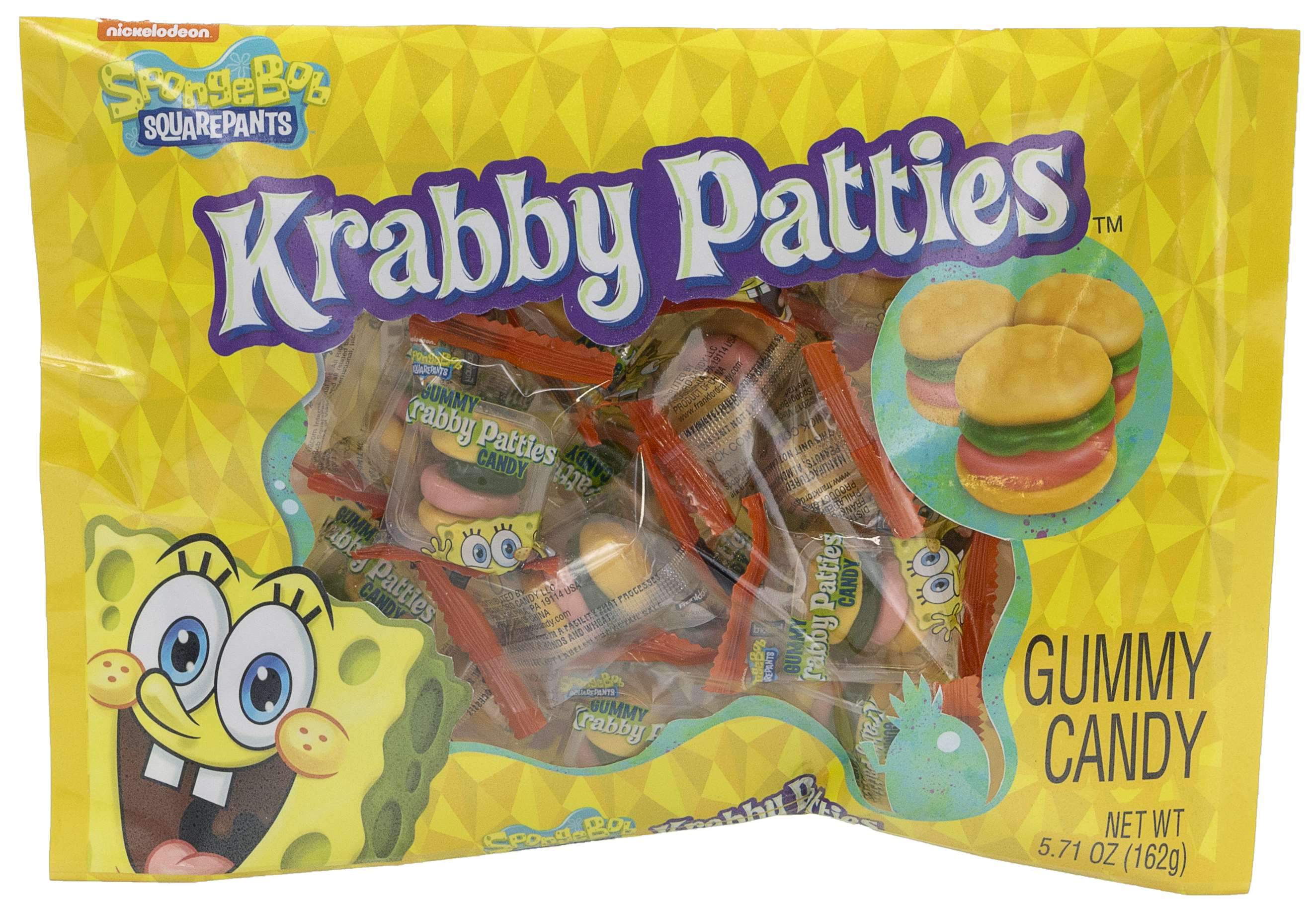 Krabby Patties Gummy Candy Frankford Candy Original 5.7 Ounce 