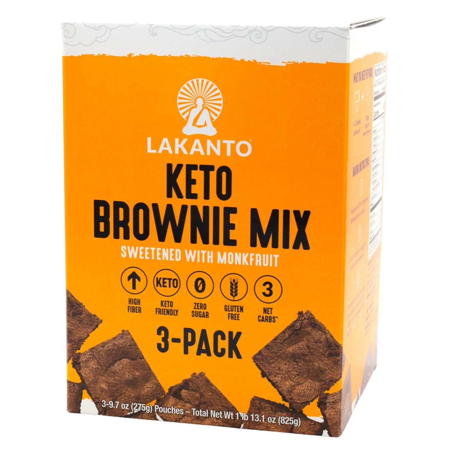 Lakanto Keto Brownie Mix Lakanto Keto 9.7 Oz-3 Count 