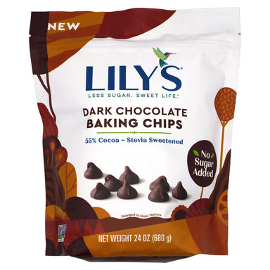 Lily's Baking Chips Meltable Lily's Dark Chocolate 24 Ounce 