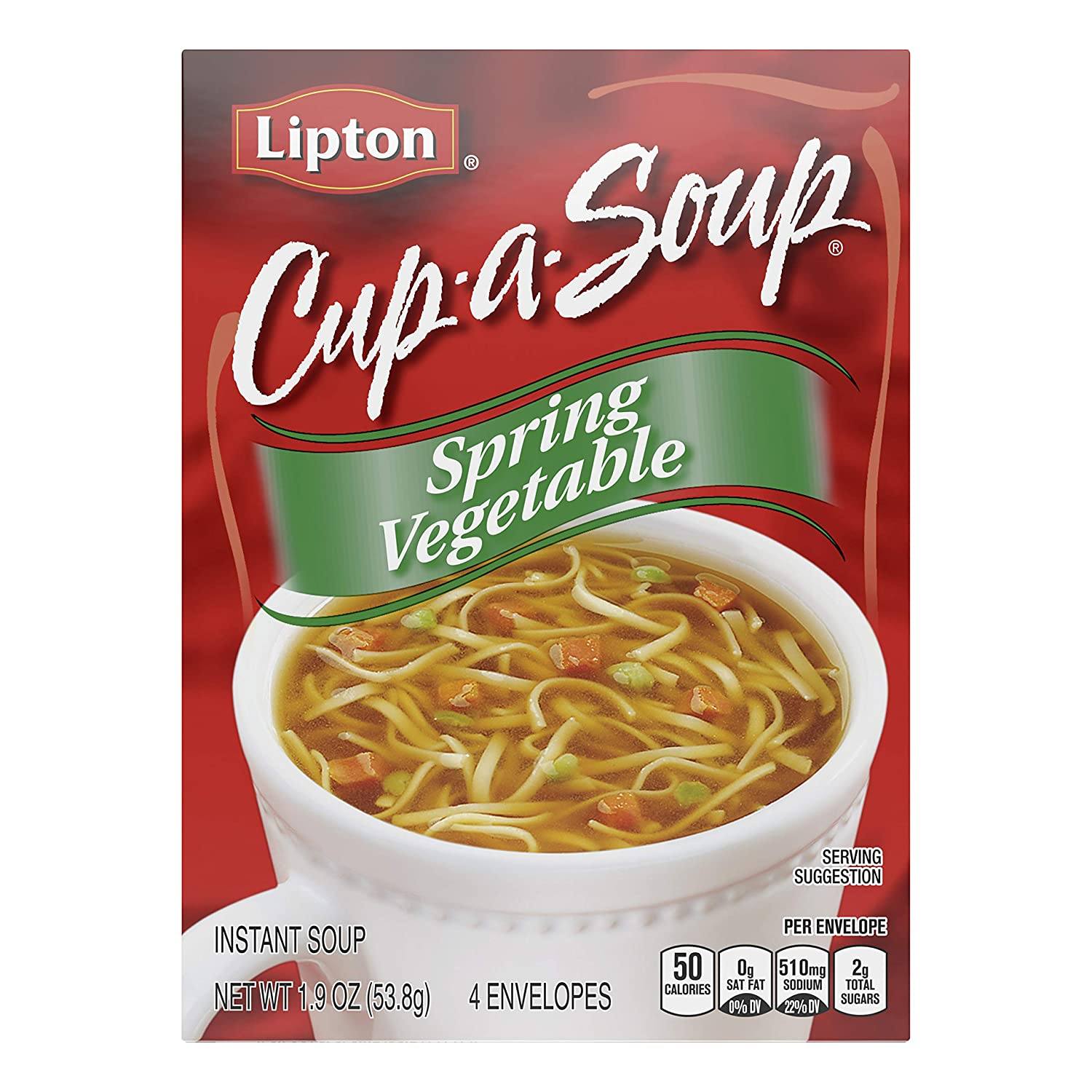 Lipton Cup-a-Soup Lipton Spring Vegetable 4 Envelopes 