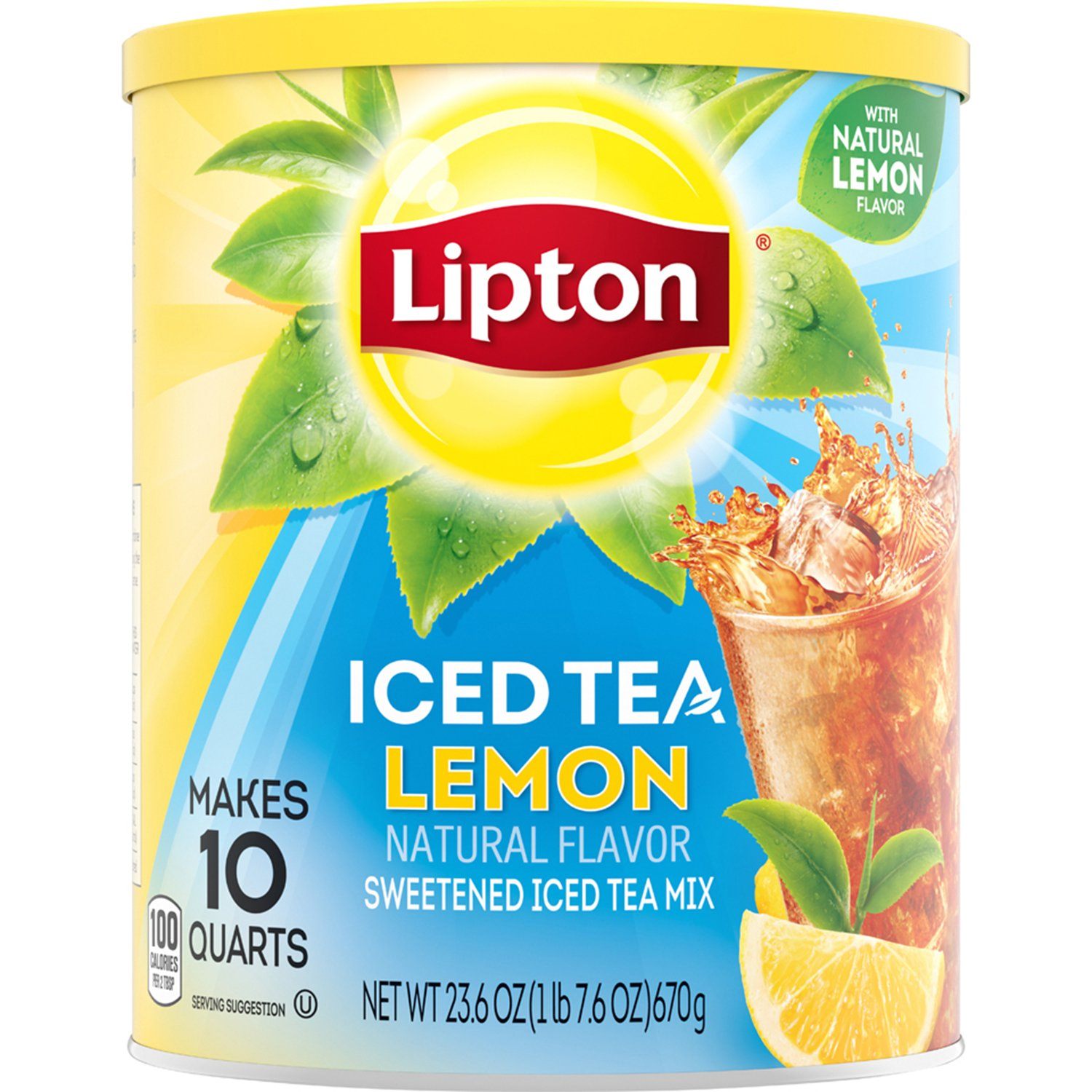 Lipton Iced Tea Mix Lipton Lemon 10 Quart - 23.6 Oz 