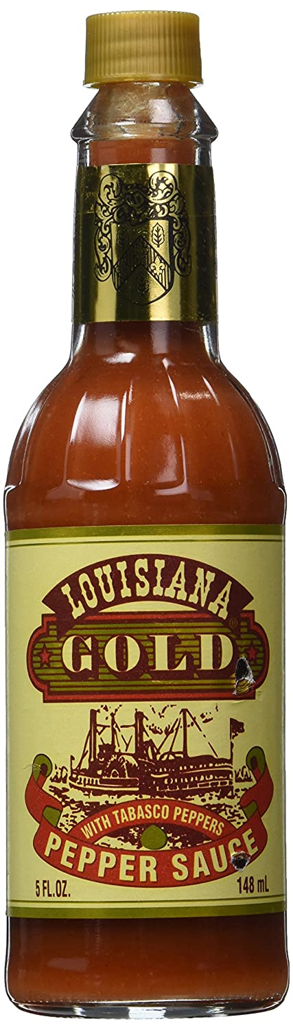 Louisiana Hot Sauce Gold Red Pepper Sauce, 5 Ounces, 12 per Case
