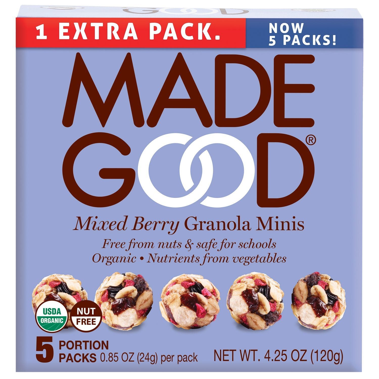 Made Good Granola Minis Made Good Foods Mixed Berry 0.85 Oz-5 Packs 