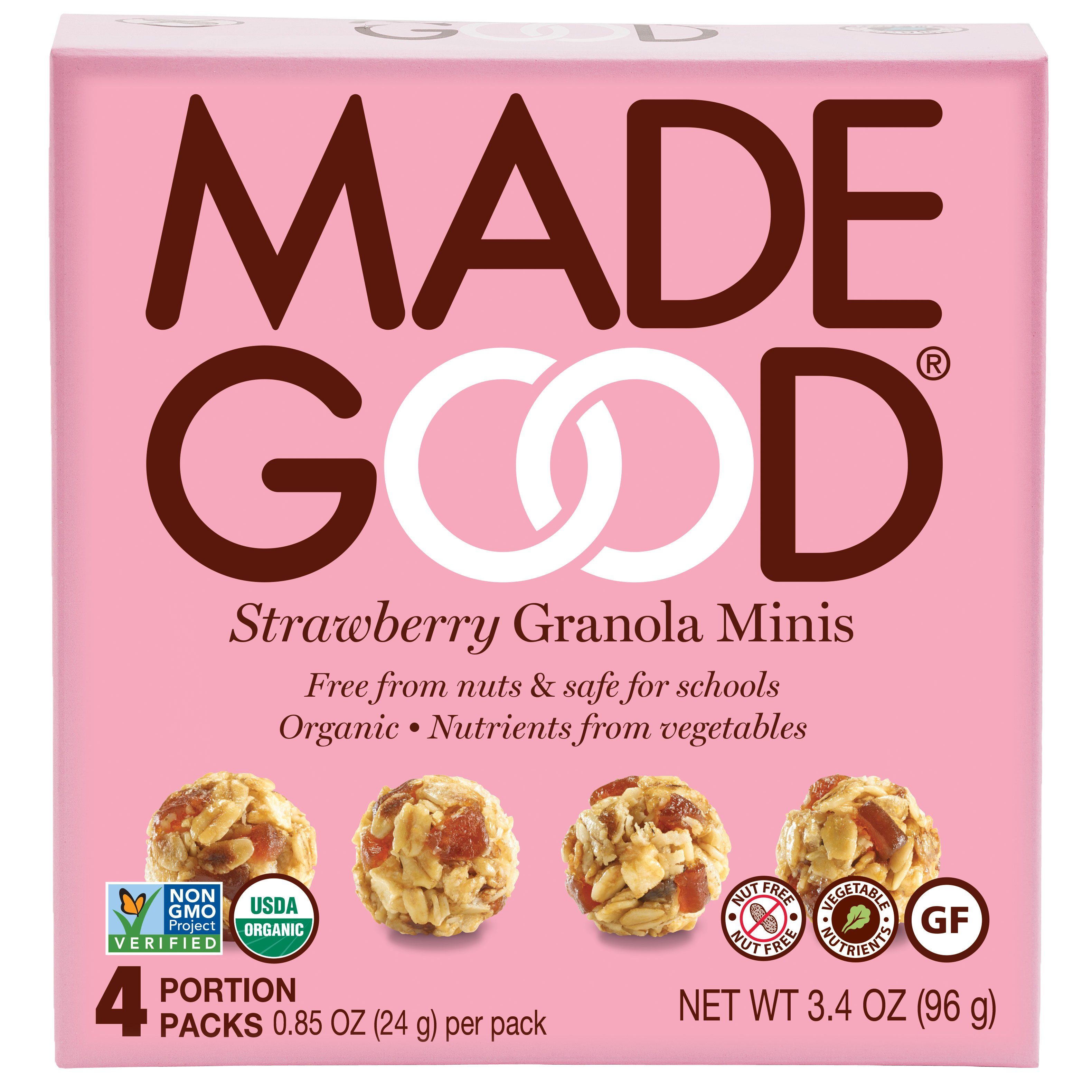 Made Good Granola Minis Made Good Foods Strawberry 0.85 Oz-4 Packs 