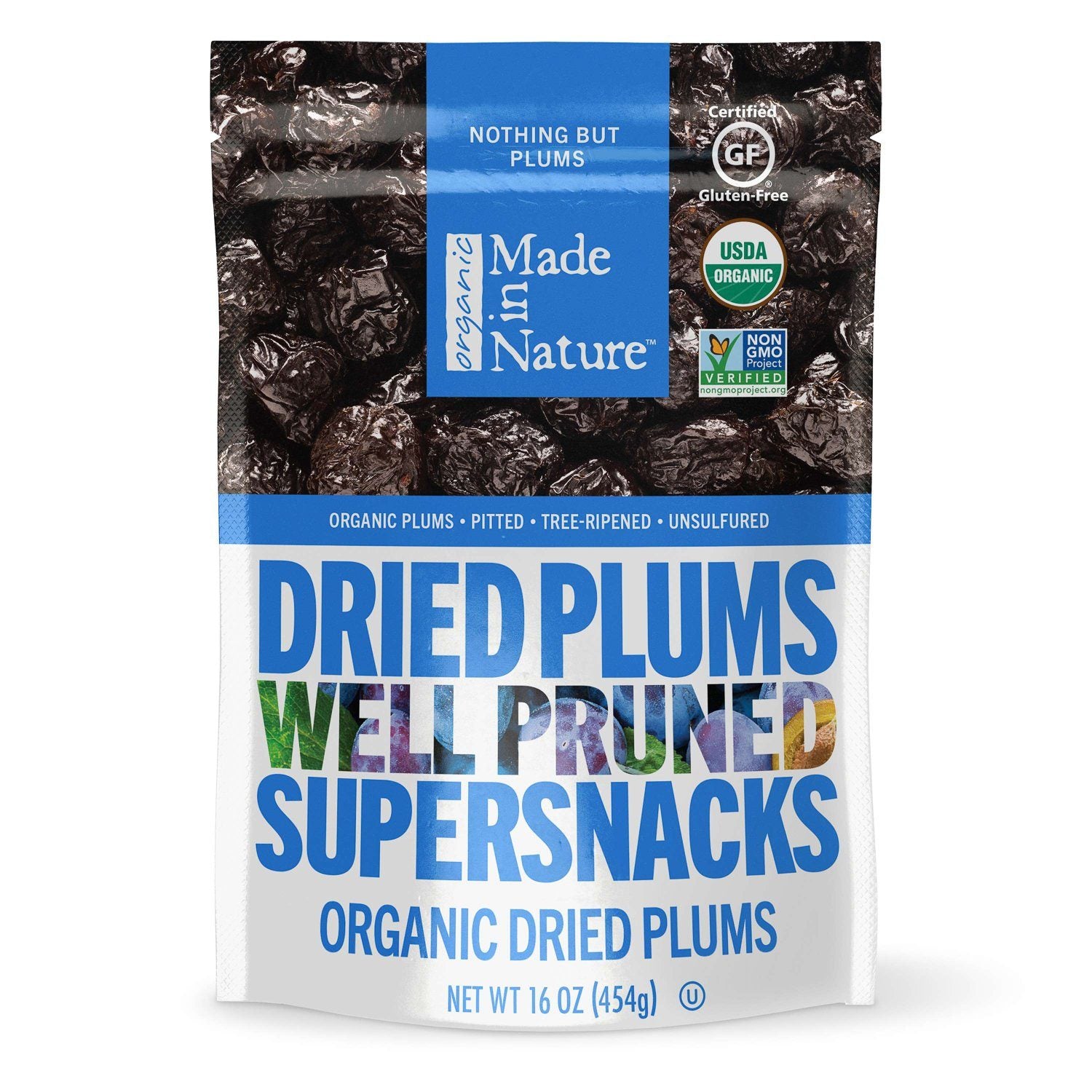 Made in Nature Dried Plums Made In Nature Organic 16 Ounce 