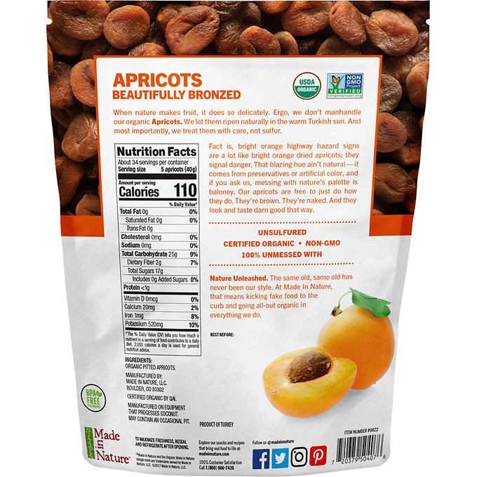 Made In Nature Organic Dried Apricots Made In Nature 