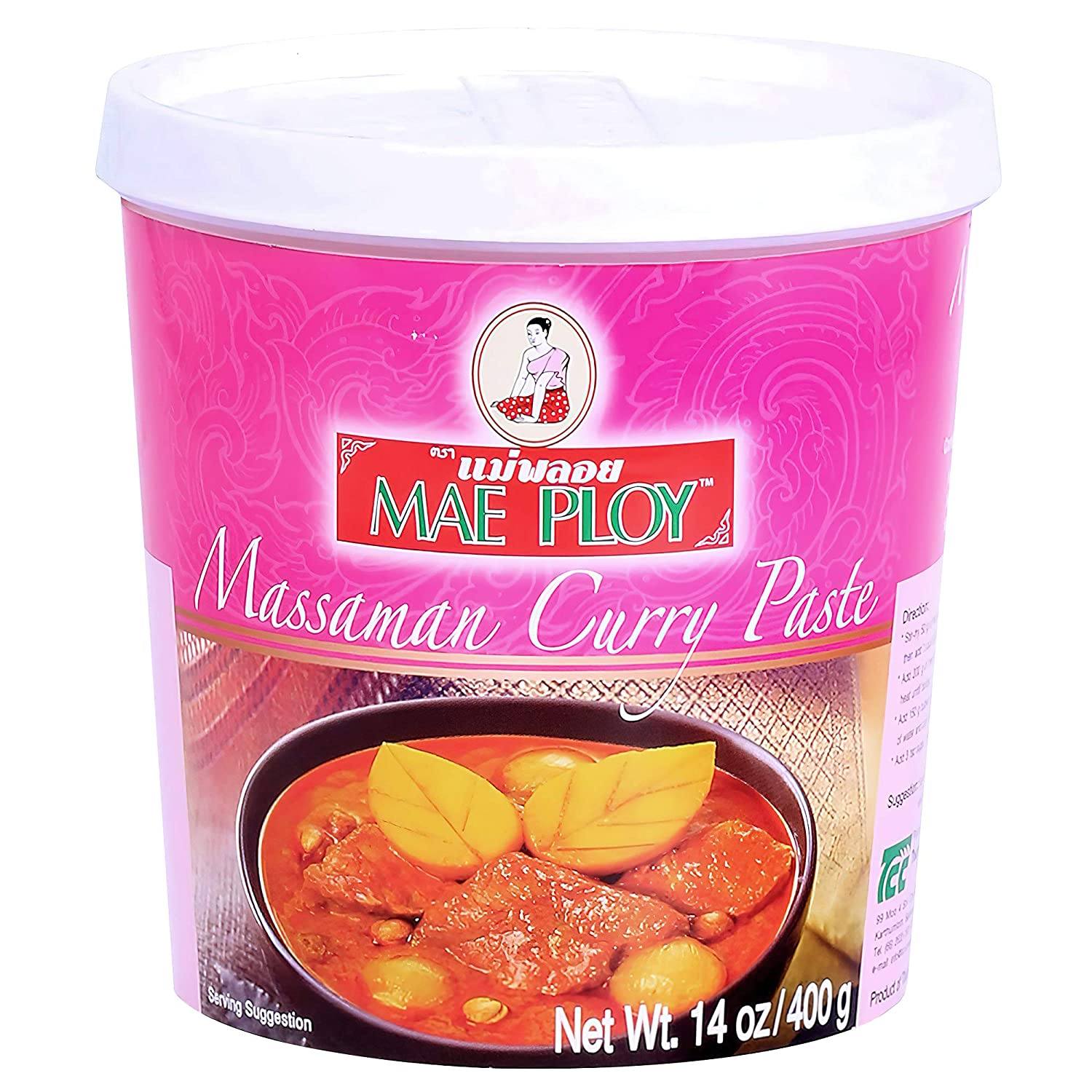 Mae Ploy Thai Curry Paste Mae Ploy Massaman 14 Ounce 