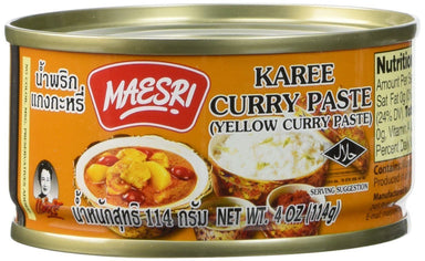Maesri Thai Curry Paste Maesri Karee (Yellow) 4 Ounce 