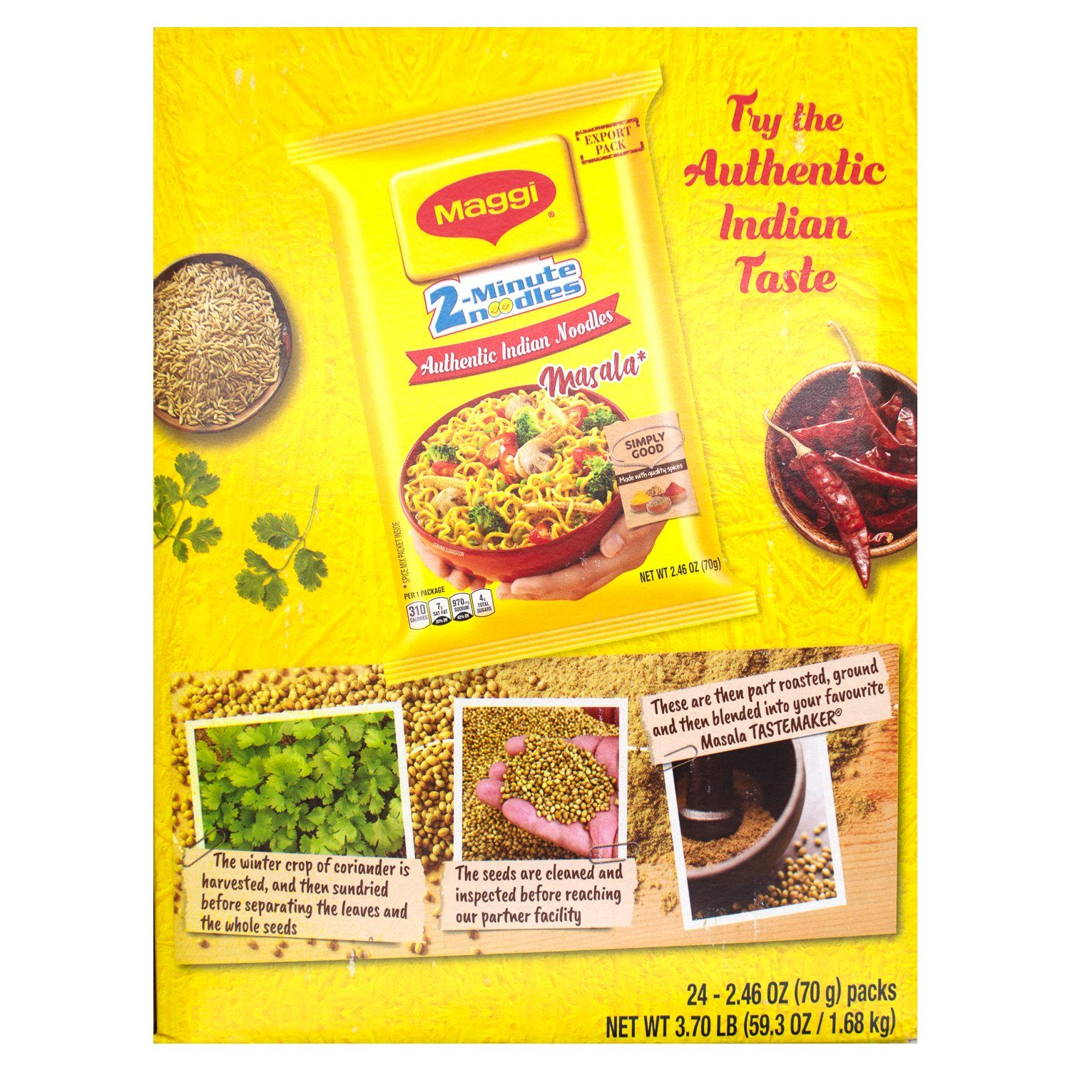 Maggi 2-Minute Authentic Indian Noodles Maggi 