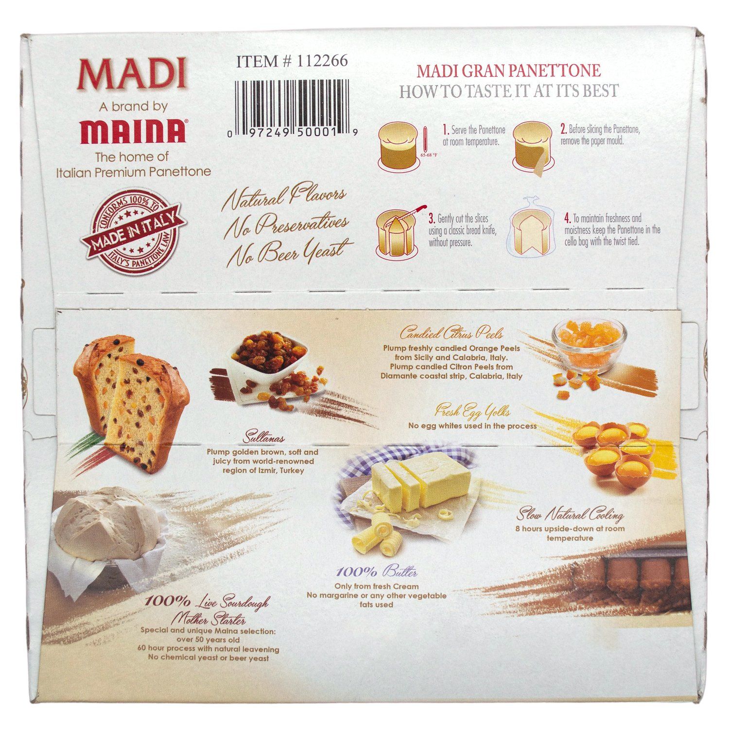 Maina Madi Gran Panettone, Italian Oven Baked Cake Maina 