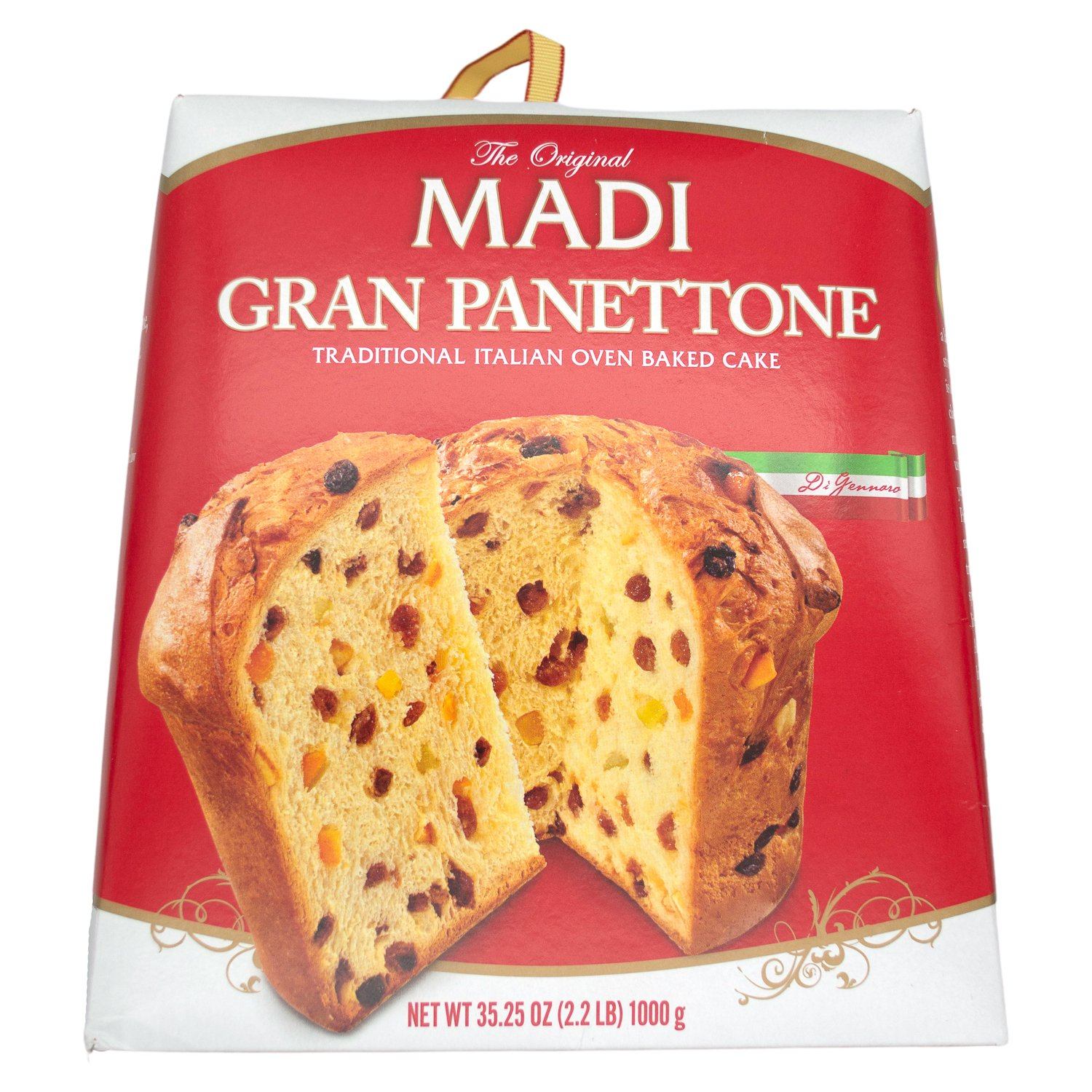 Maina Madi Gran Panettone, Italian Oven Baked Cake Maina Original 35.25 Ounce 