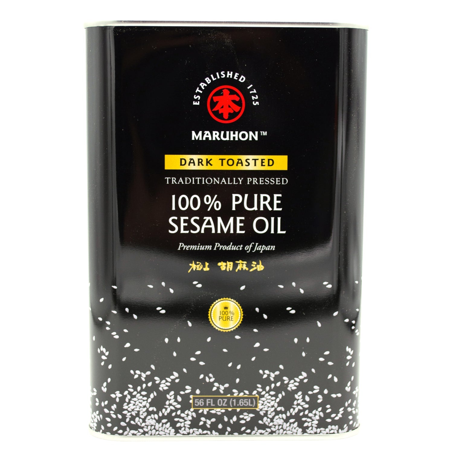 Maruhon 100% Pure Sesame Oil, Toasted Shirakiku 56 Fluid Ounce Dark Toasted 