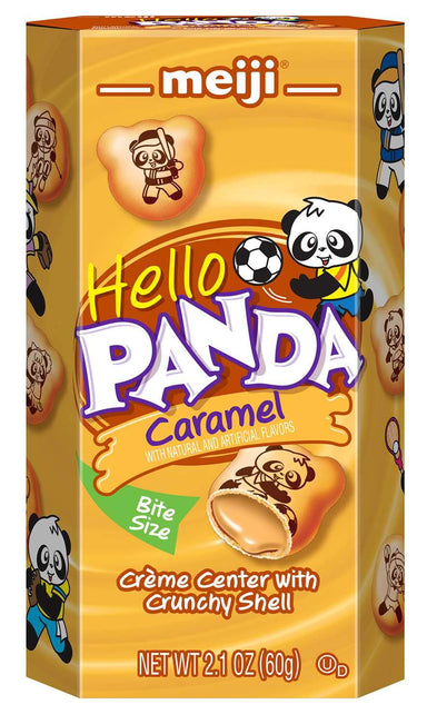Meiji Hello Panda Cookie Meiji Caramel 2.1 Ounce 