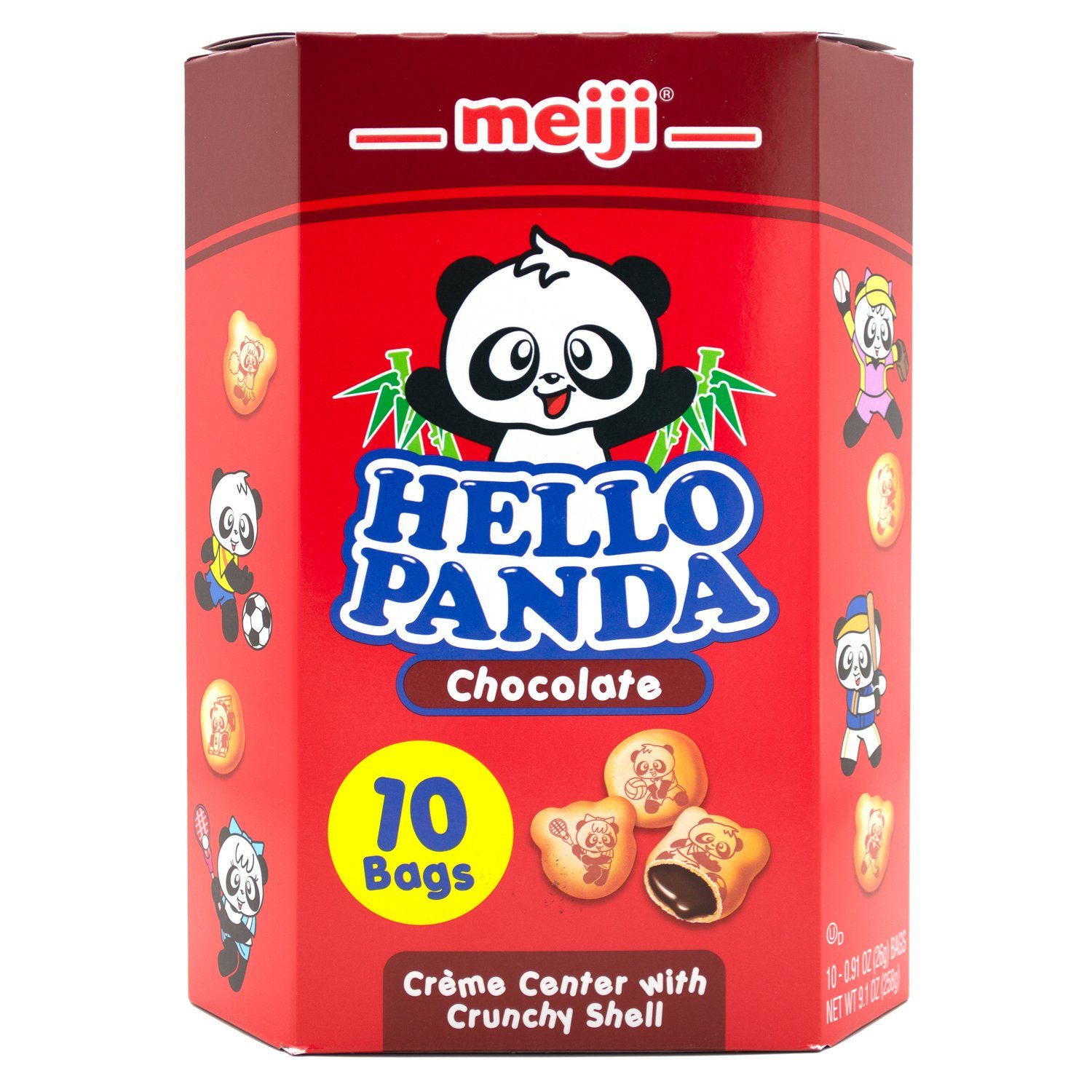 Meiji Hello Panda Cookie Meiji Chocolate 9.1 Ounce 