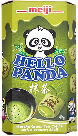 Meiji Hello Panda Cookie Meiji Matcha 2.1 Ounce 
