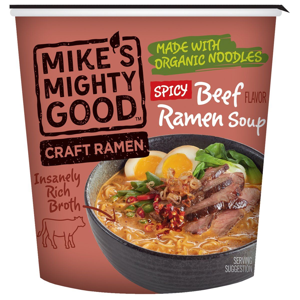 Mike's Mighty Good Craft Ramen Mike's Mighty Good Spicy Beef 1.8 Ounce Cup 
