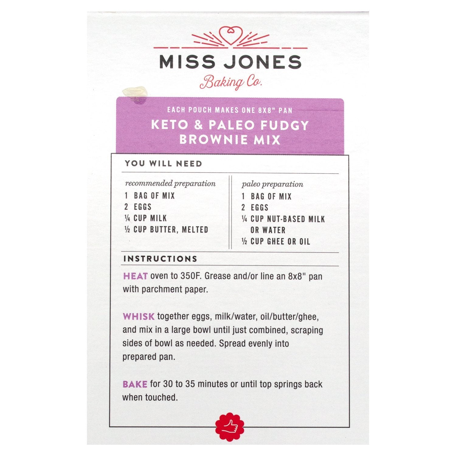 Miss Jones Keto + Paleo Mixes Miss Jones 