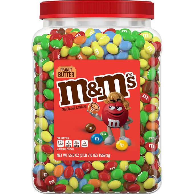 M&M's Chocolate Candies M&M's Peanut Butter 55 Ounce 