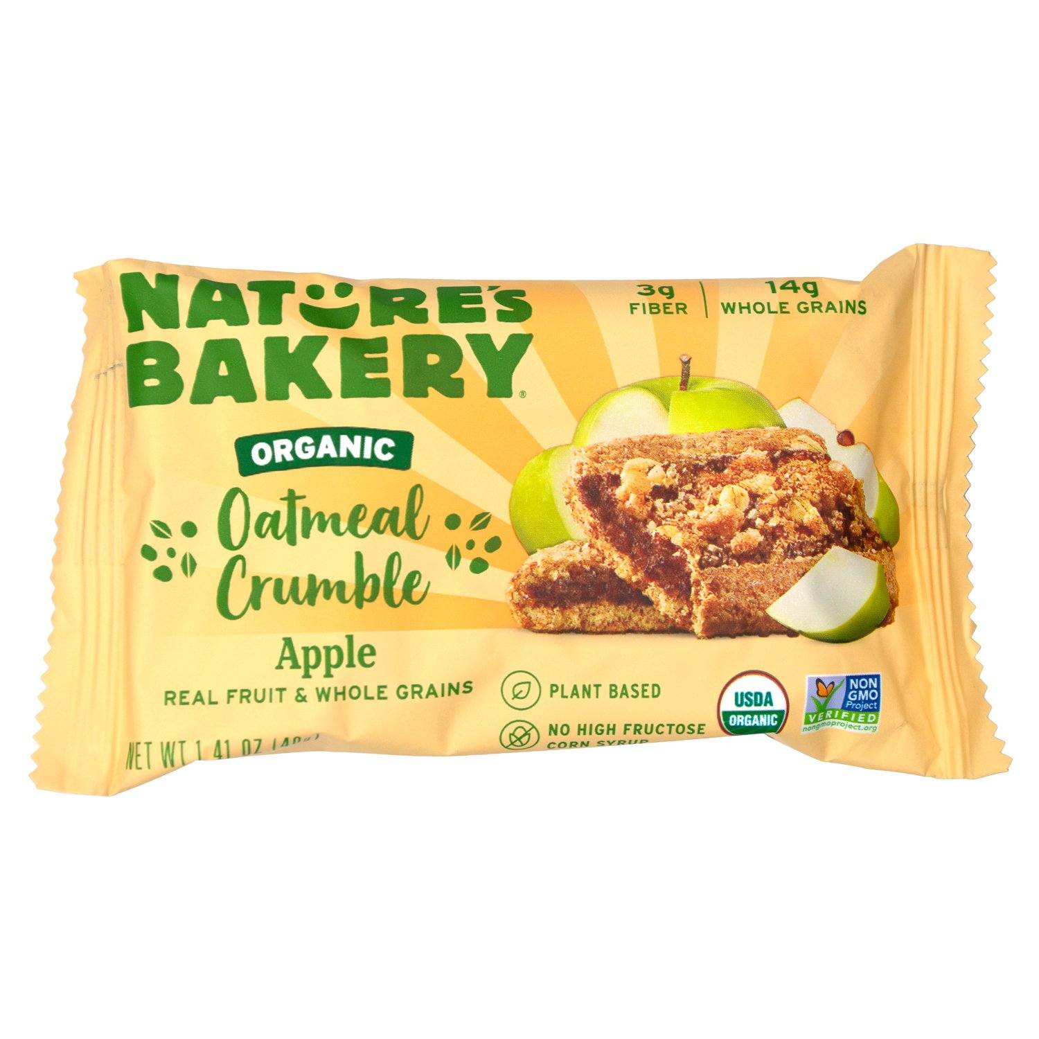 Nature's Bakery Oatmeal Crumble Bars Nature's Bakery Apple 1.41 Ounce 