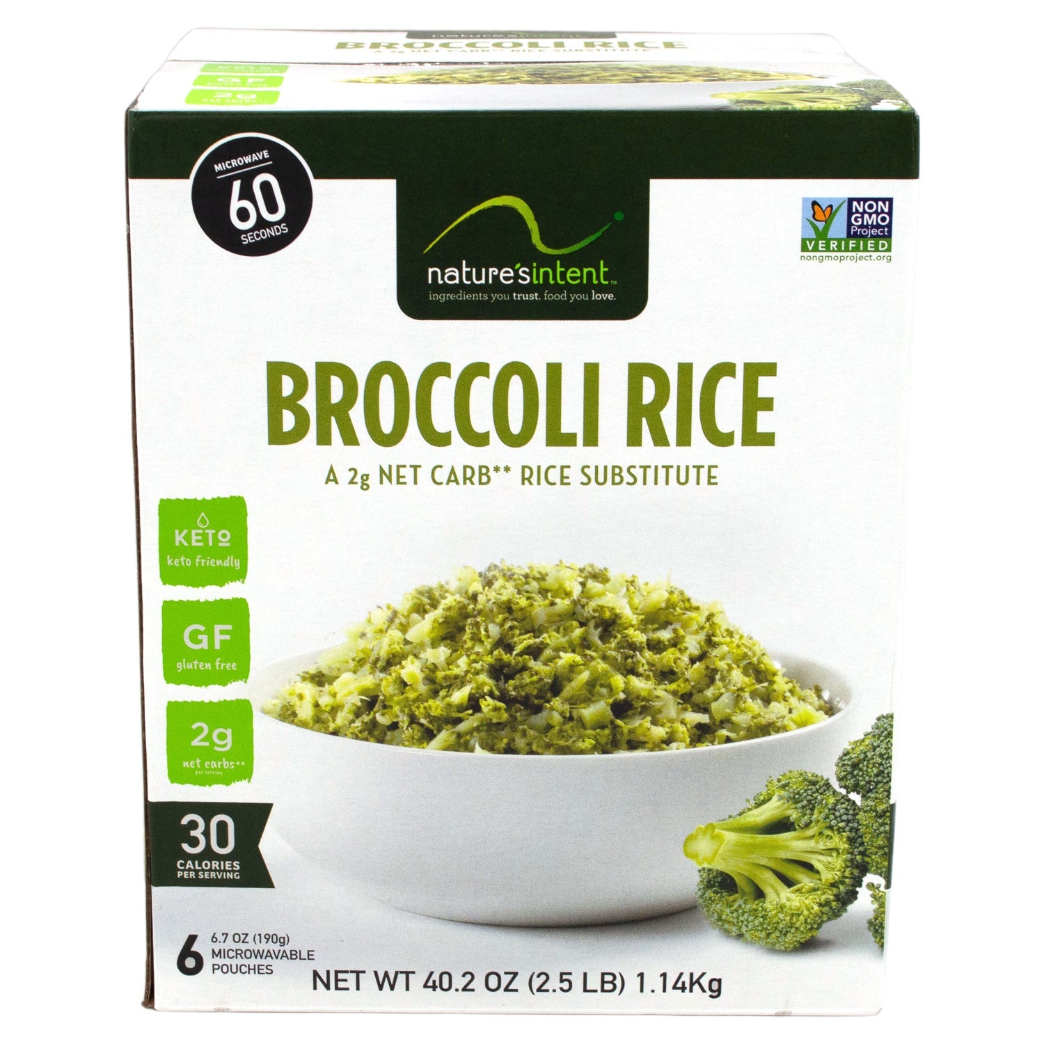 Nature's Intent Broccoli Rice Nature's Intent Original 6.7 Oz-6 Count 