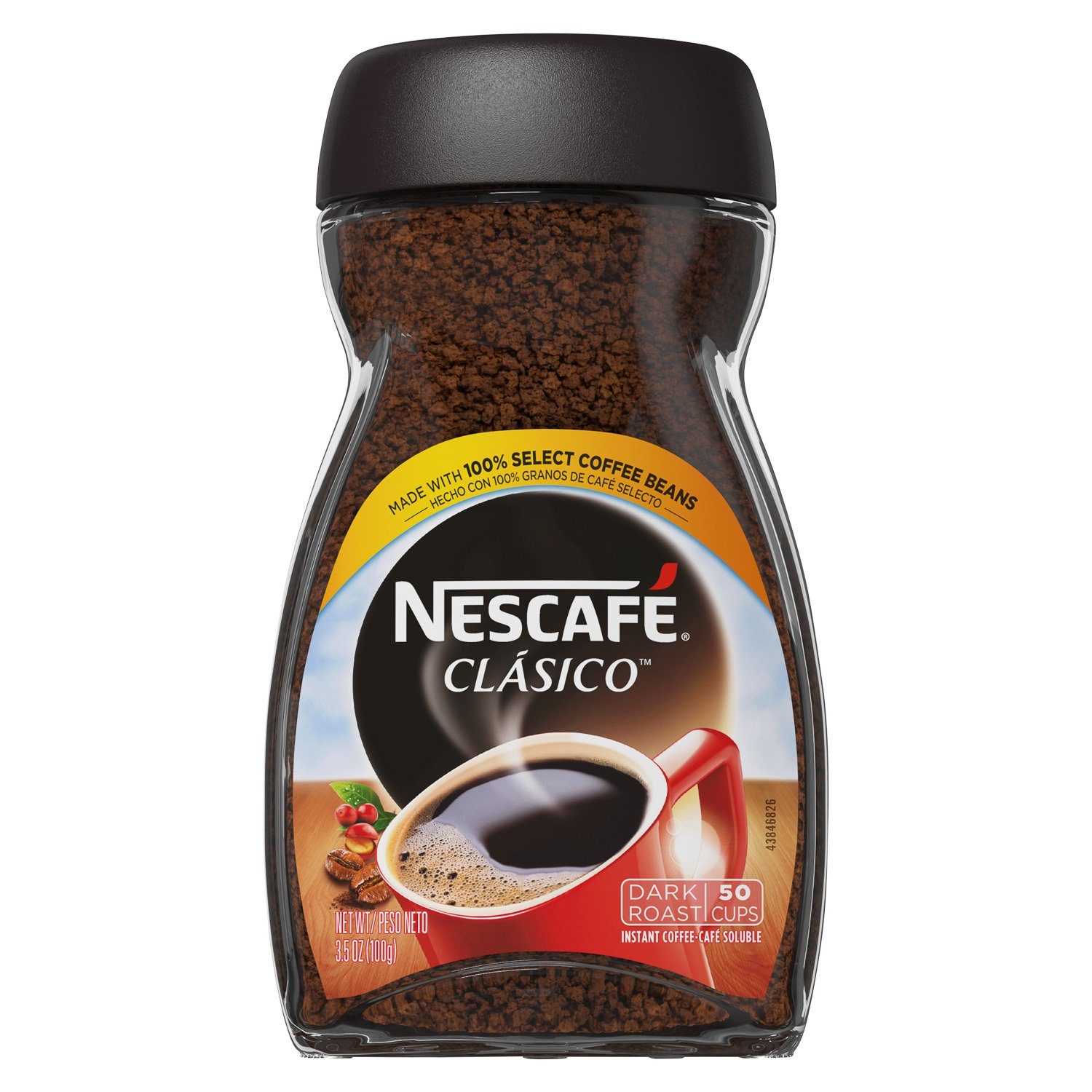 NESCAFÉ CLASICO Instant Coffee NESCAFÉ Dark Roast 3.5 Ounce 