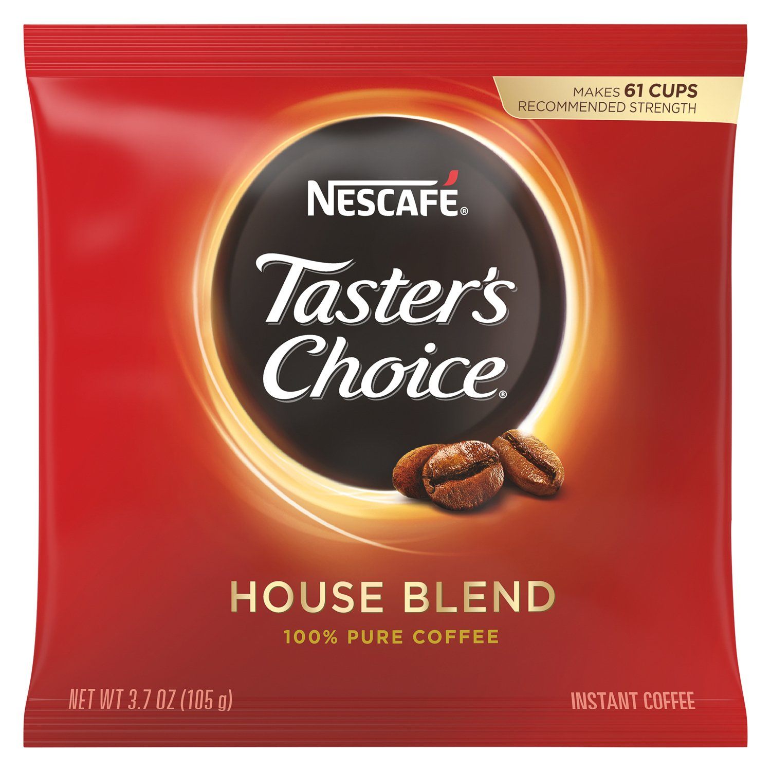 NESCAFÉ Taster's Choice Instant Coffee NESCAFÉ House Blend 3.7 Ounce 
