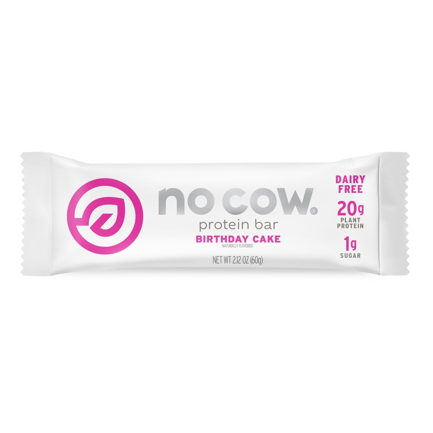 No Cow Plant Based Protein Bars No Cow Birthday Cake 2.12 Ounce 