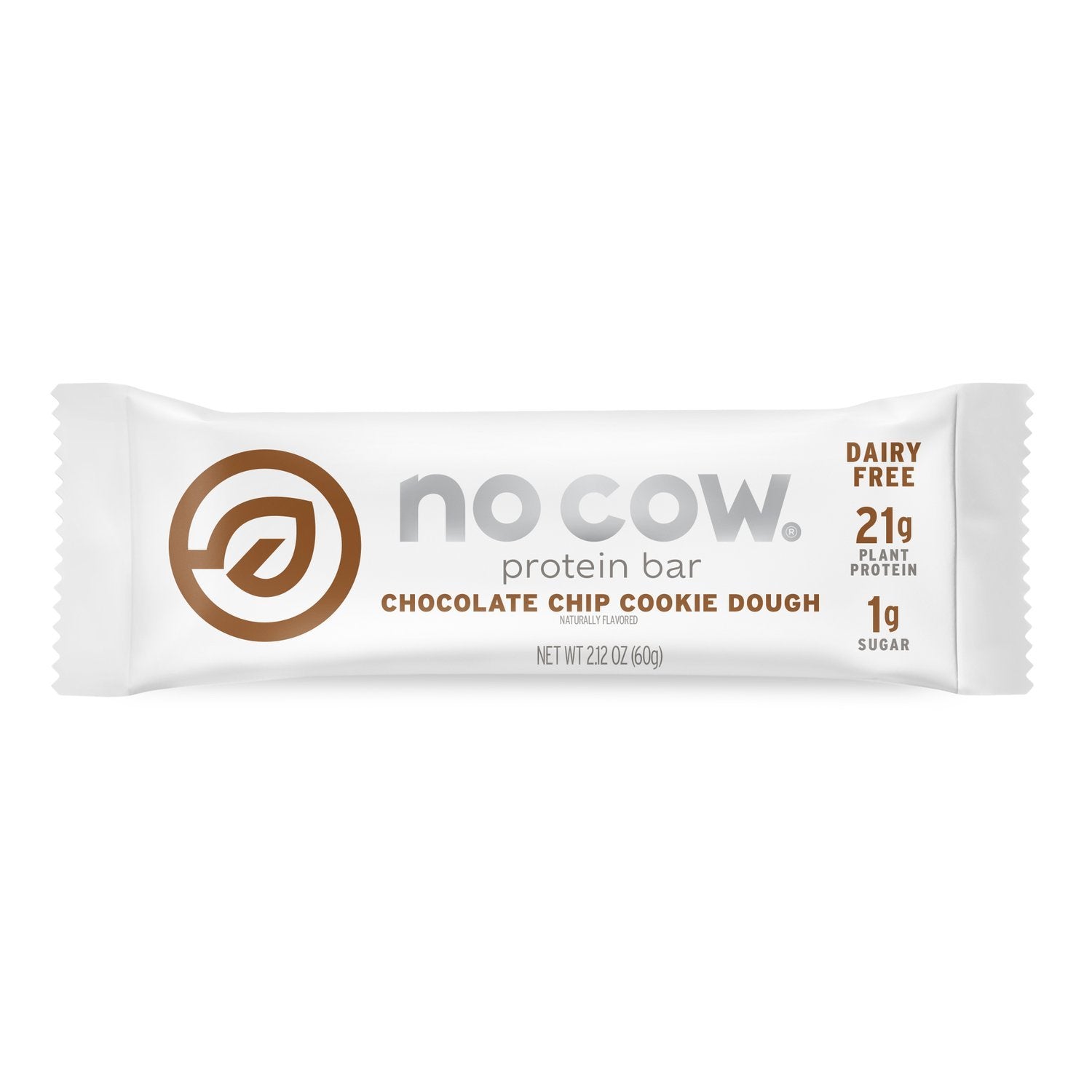 No Cow Plant Based Protein Bars No Cow Chocolate Chip Cookie Dough 2.12 Ounce 