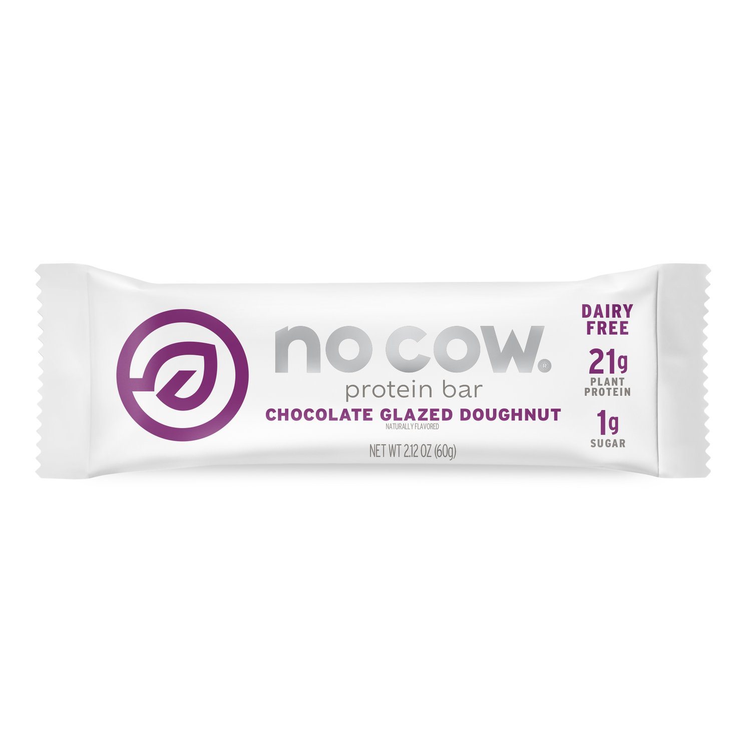 No Cow Plant Based Protein Bars No Cow Chocolate Glazed Doughnut 2.12 Ounce 