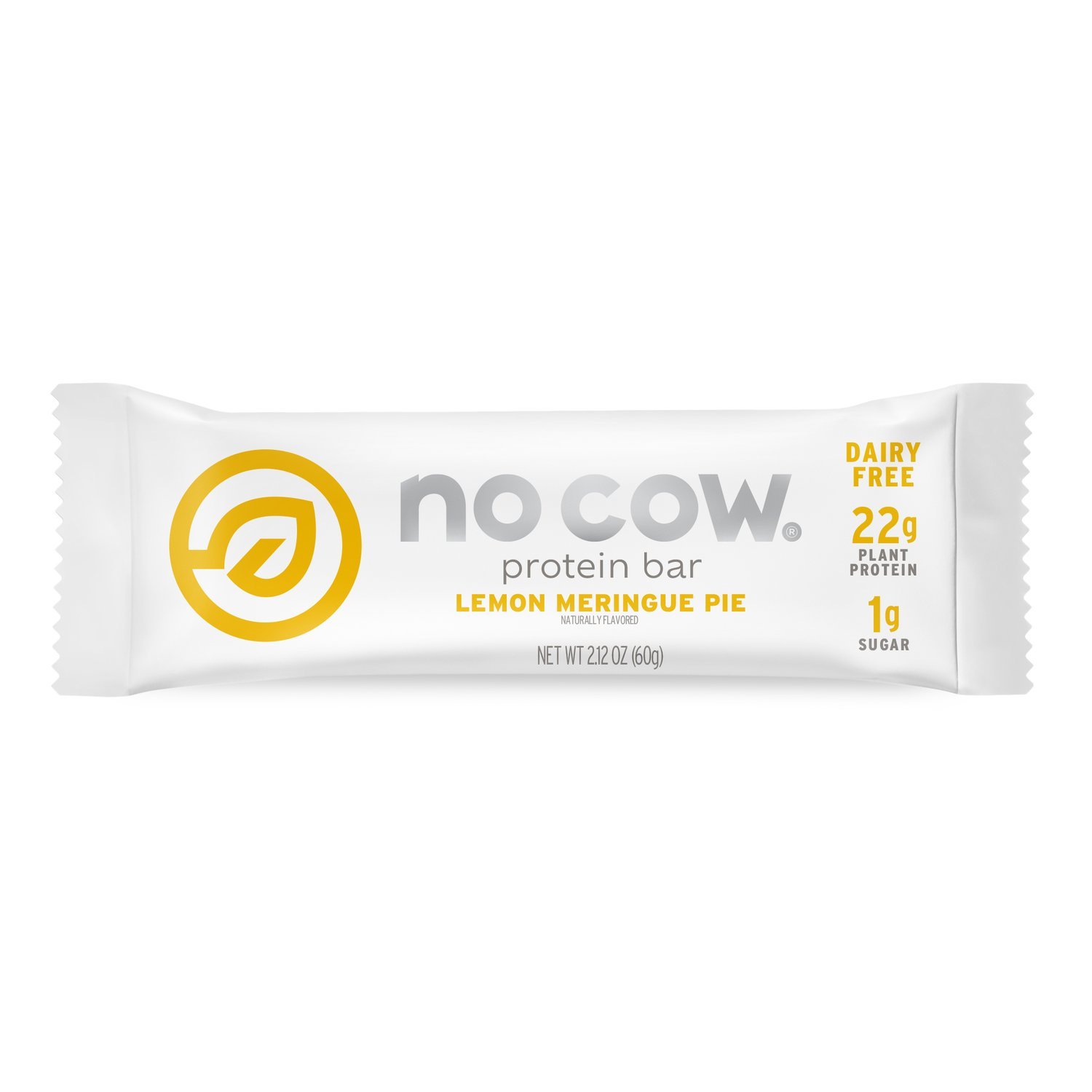 No Cow Plant Based Protein Bars No Cow Lemon Meringue Pie 2.12 Ounce 
