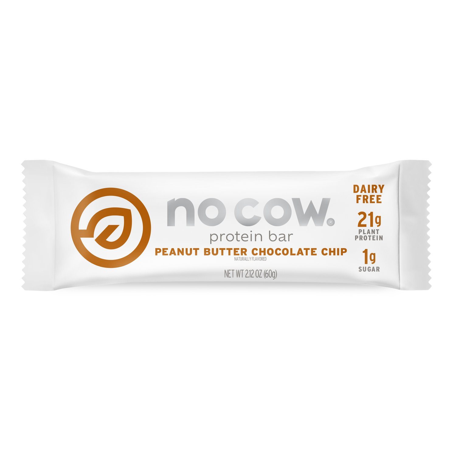 No Cow Plant Based Protein Bars No Cow Peanut Butter Chocolate Chip 2.12 Ounce 