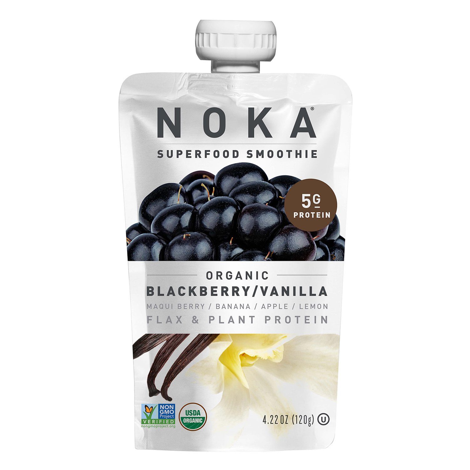 NOKA Superfood Smoothies NOKA Blackberry/Vanilla 4.22 Ounce 