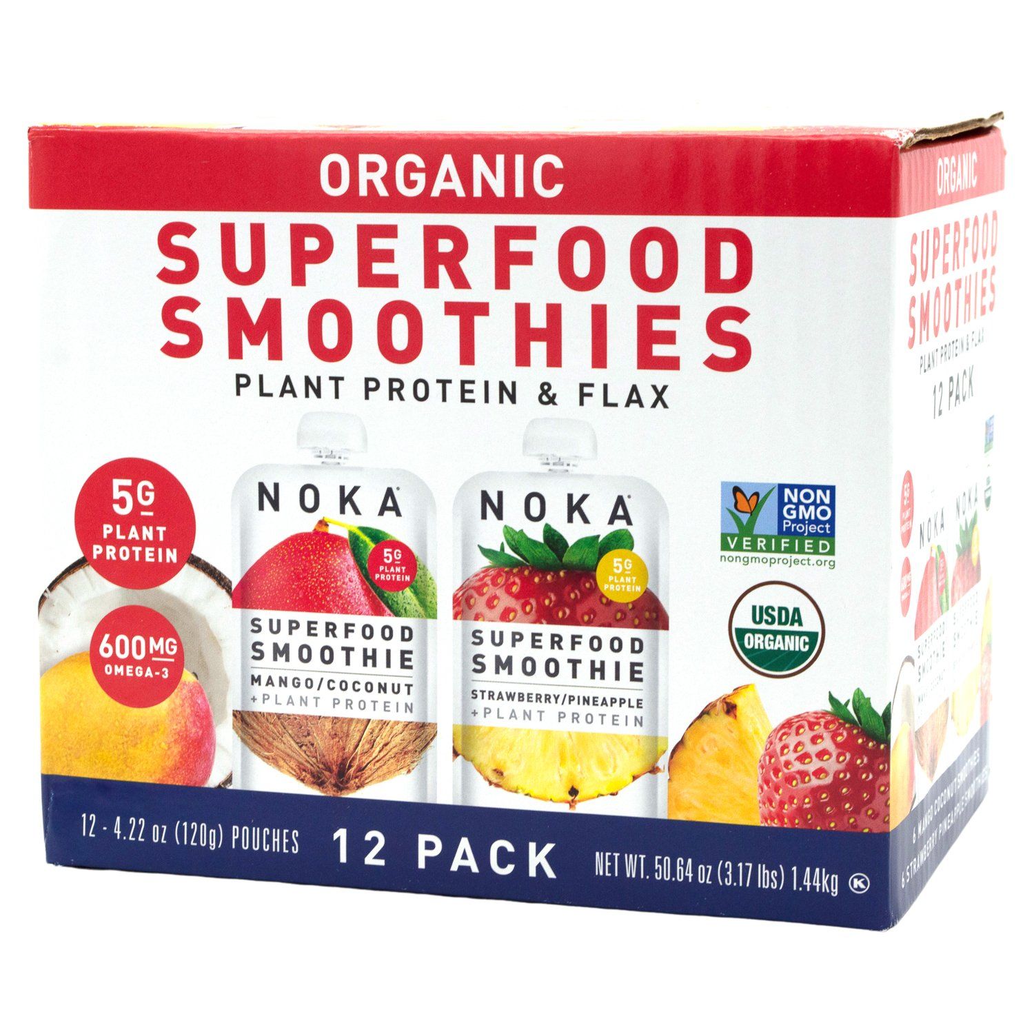 NOKA Superfood Smoothies NOKA Variety 4.22 Oz-12 Count (MC-SP) 